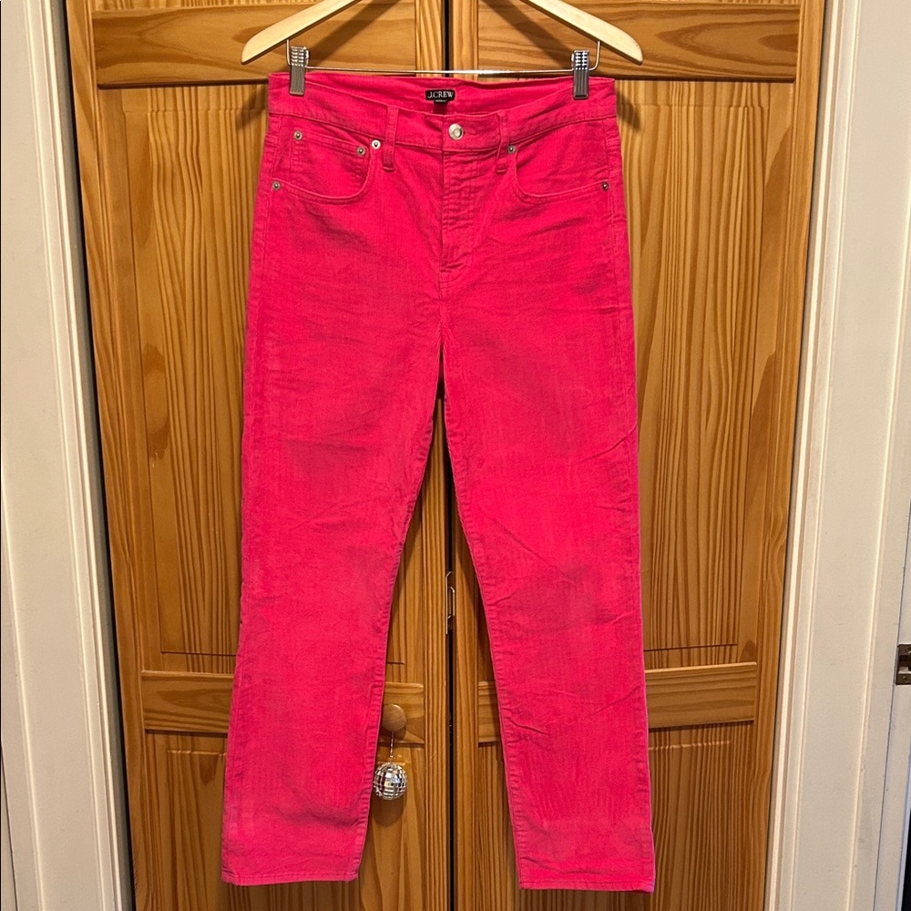 Bright Pink J.Crew Cords